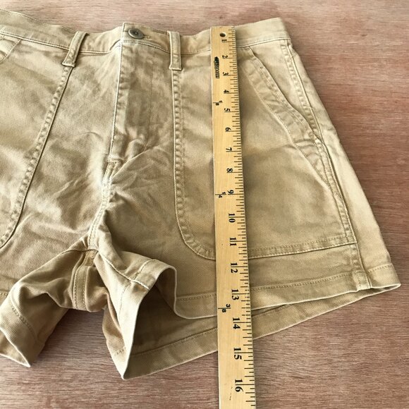 Madewell The Perfect Vintage Fatigue Shorts Women 28 Brown High Rise Stretch - Picture 4 of 11